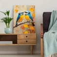 thumbnail image 5 of Qisvanset Framed Canvas Wall Art 12x16 Inch Bluejay Bird Bright Colorful Oil Painting Wall Art, 5 of 5