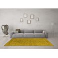 thumbnail image 3 of Ahgly Company Machine Washable Indoor Rectangle Oriental Yellow Industrial Area Rugs, 5' x 7', 3 of 4