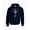 Navy Blue, variant on Ford Mustang Pony Unisex Hooded Sweatshirt Logo Hoodie Performance Racing Car Muscle Car Hood-Navy-XL