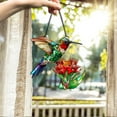 thumbnail image 5 of Birds 2D Acrylic Holiday Ornament with Stained Glass Effect, Window Hanging Suncatcher for Family Friends, Holiday Decorations, Birthday Gift, 5 of 6