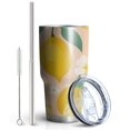 thumbnail image 2 of 30oz Lemon Tumblers Stainless Steel Tumbler with Lid and Straw,Vacuum Insulated Double Wall Travel Tumbler Cups Mug with Cleaning Brush for Coffee,Tea, 2 of 7