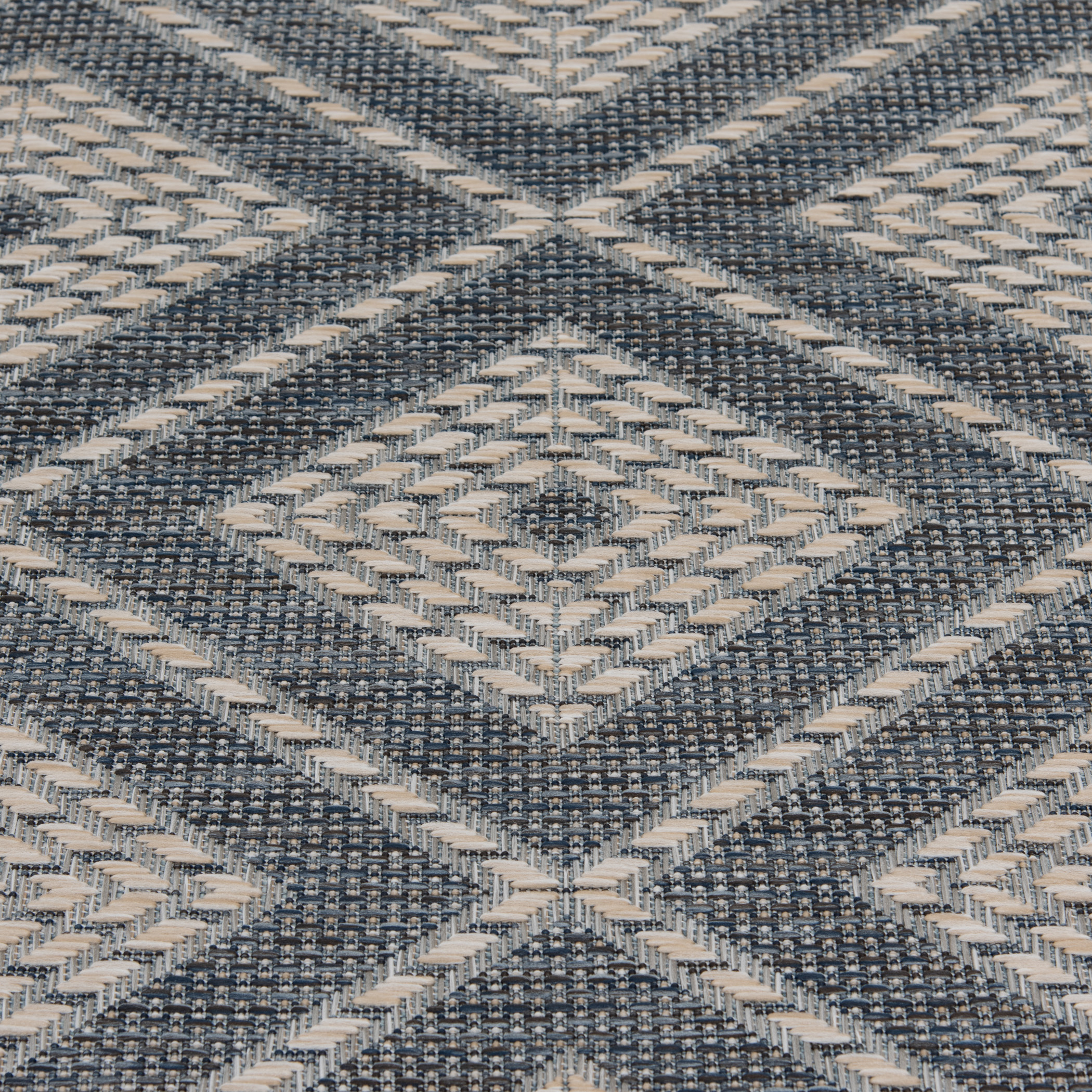 Loomaknoti Melbourne Davion 5' x 7' Geometric Indoor/Outdoor Area Rug , Blue