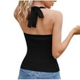 thumbnail image 4 of GA WEIHUA Womens Tank Tops 2025 Summe Ribbed Tank Tops Knit Square Neck Sleeveless Shirts Solid Color Basic Slim Fitted Cami Tee Blouses Going Out Clothes(Black,L), 4 of 8
