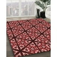thumbnail image 2 of Ahgly Company Indoor Round Patterned Maroon Red Area Rugs, 7' Round, 2 of 6