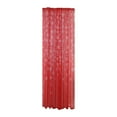 thumbnail image 1 of PENGXIANG 1PCS Christmas Snowflake Curtain Tulle Window Treatment Voile Drape Valance, 1 of 6
