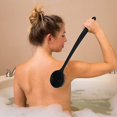 thumbnail image 2 of Cepillo suave del cuerpo del baño del silicón del depurador trasero de la ducha con los accesorios de la manija larga, 2 of 5