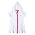 thumbnail image 3 of Beach Coverups for Girls Swimsuit Cover Up Cotton Terry Hood Swim Robe Swimwear, 3 of 3