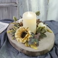 thumbnail image 5 of Halloween Decoration,Harvest Festival Wreath,3-Color Candle Set,For Holiday Celebrations Harvests Festival Halloween Table Flower Candlestick Pumpkin Sunflower Theme Candles Thanksgiving Wreath, 5 of 7