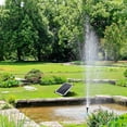 thumbnail image 3 of OULII Garden Fountain Solar Powered Water Feature Black PP 1Set For Lawn, 3 of 8