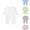 White, variant on VOUZZA Baby Onesies Girl Modal Solid Long Sleeve Spring Summer Toddler Sleep One Piece Newborn Infant Pajamas Footless Footie Pjs Jumpsuits Rompers
