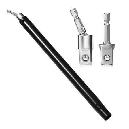 TOP! 9/16inch Hollow Socket, Nut Driver with 0.64inch Hex Shank for Long Threaded Ceiling Bolts Fastening Applications