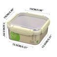 thumbnail image 2 of XWSHYW Cajas Bento Múltiples Tipos de Cajas de Conservación de Alimentos Frescos, Grandes, Medianas, Pequeñas, Circulares, Selladas, a Prueba de Fugas, Refrigeradores Horribles, Cajas de Almacenamien, 2 of 3