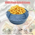thumbnail image 5 of Usloyux Under $5 Air Fryer Silicone Liner, Reusable Fryer Basket Accessory, Non-Stick Baking Pan Replacement, Dishwasher Safe Cooking Liner, 5 of 6