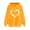 Yellow1, variant on Posijego Hoodie for Women Spring 2025 Sweatshirts Hooded Long Sleeve Heart Graphic Printed Pullover Tops