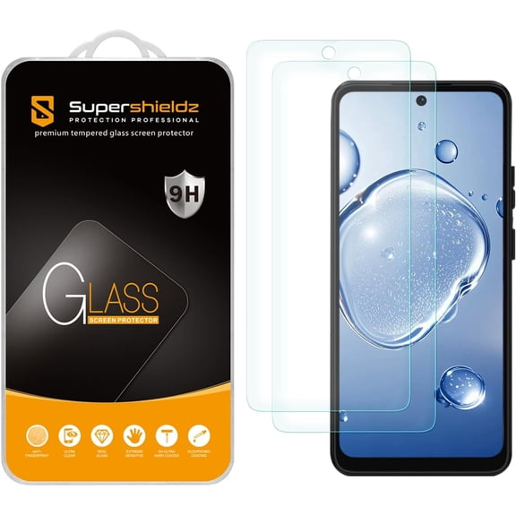 (2 Pack) Supershieldz Designed for Motorola Moto G (2025/ 2026) / Moto G Play (2025/ 2026) Tempered Glass Screen Protector, Anti Scratch, Bubble Free