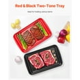 thumbnail image 6 of Multi-Use Plastic Food Trays 17x10.35 Inch, 2-Pack – Non-Slip Serving Trays for Any Occasion, 6 of 11