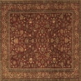 thumbnail image 1 of Ahgly Company Indoor Square Persian Brown Traditional Area Rugs, 6' Square, 1 of 4