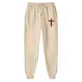 thumbnail image 5 of Sweatsuits for Women 2 Piece Jesus Letter Print Christian Long Sleeve Hooded Sweatshirt and Sweatpants Fall Fashion Clothing Casual Track Suits, 5 of 6