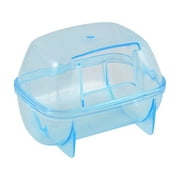 Plastic Detachable Pet Gerbil Hamster House Cage Playing Habitat Blue