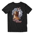 thumbnail image 2 of Disney Lady And The Tramp Men's Doily Couple T-Shirt (Black, S-XXXL), 2 of 4