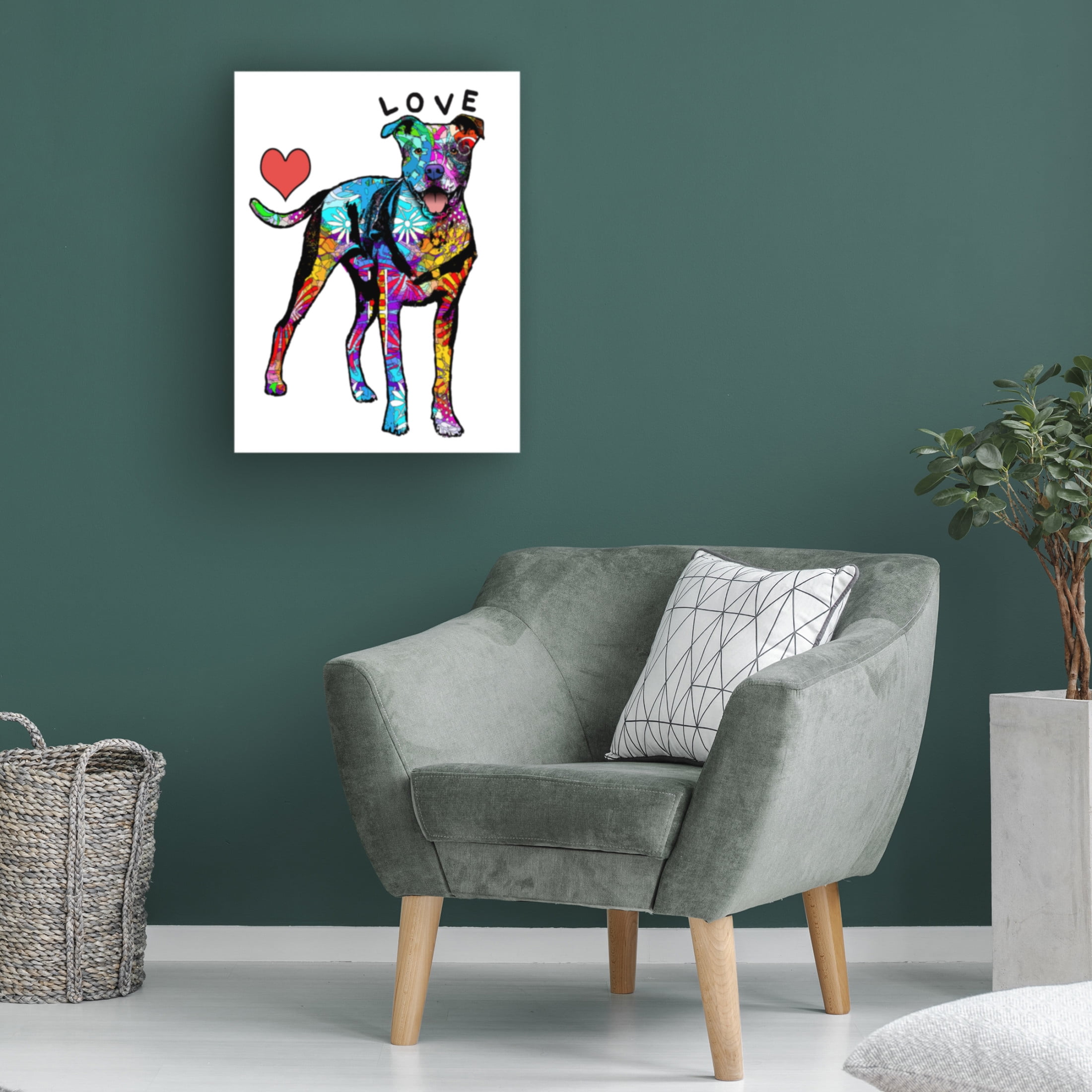 Canvas Wall Art - Dean Russo 'Love Pit' Wall Art for Living Room, Bedroom, or Office Décor by Trademark Fine Art - 18 x 24 Inches