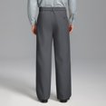 thumbnail image 2 of FEDTOSING Mens Wide Leg Fleece Lined Dress Pants Old Money Baggy Elastic Waist Relaxed Trousers, 2 of 8