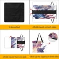thumbnail image 3 of American Flag Stormy Ocean Waves Waterproof Picnic Blanket with Foldable Zipper, Suitable for Outdoor Use, Suitable for Travel, Camping, Beaches, Parks, Grasslands, Picnic Blanket Accessories, 3 of 7