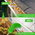 thumbnail image 6 of Tswift Gutter Cleaning Tools from The Ground, 9 Feet Adjustable Length Gutter Cleaning Tools, Gutter Cleaner Ability to Easily Clear roof Leaves and Debris (Green), 6 of 10