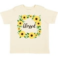 thumbnail image 3 of Inktastic Blessed Sunflower Wreath Girls Toddler T-Shirt, 3 of 5