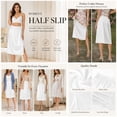 thumbnail image 4 of Women Half Slips Under Dress - Lace Hem, Elastic Waist, Knee Length Petticoat, 4 of 7