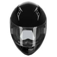 thumbnail image 3 of GLX GX11 Compact Motorcycle Helmet - Black, Small - Full Face w/ Tinted Visor, DOT Approved, 3 of 8