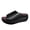 Black, variant on Aayomet House Slippers Outdoor Breathable Shoes Thick Leisure Wedges Slippers Fashion Casual Soled Womens Women's slipper,Black 9