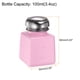 thumbnail image 2 of 3pcs Dispensadores de Alcohol Solvente 100ml (3.4oz) con Bomba de Dispensación de Líquido y Tapa de Acero Inoxidable Sellada para Acetona, Rosa, 2 of 6