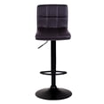 thumbnail image 3 of Bronte Living Leatherette Bar Stool with Adjustable Height, 360 Swivel Design, Comfortable Mid-Backrest, Pedestal Base with Footrest for Kitchen, Pub - Series Clementine - Set of 2, 3 of 8