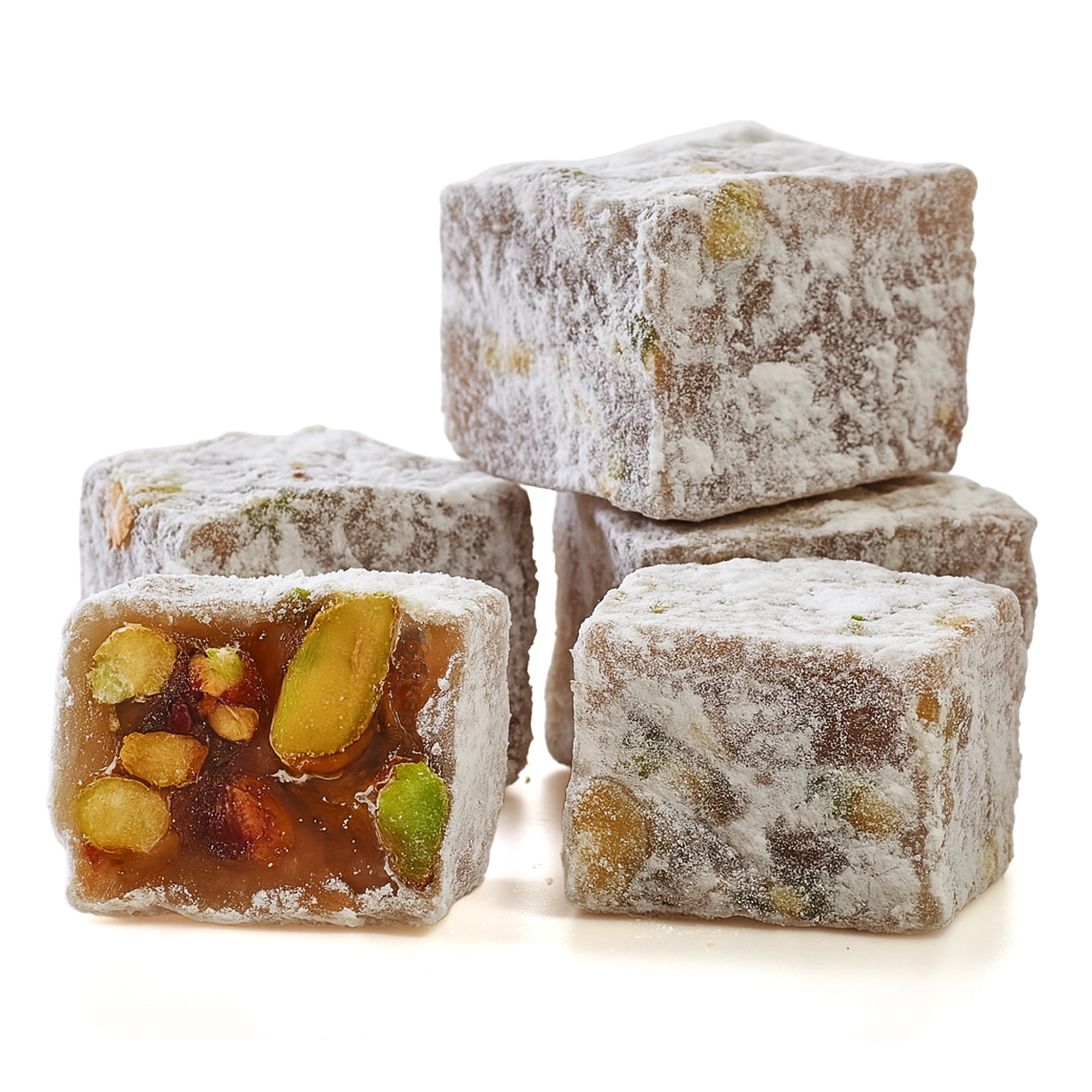 NY SPICE SHOP Turkish Delight Pistachio - 3 Pack - Lokum - Rahat Lokum - Loukoum