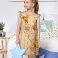 thumbnail image 4 of Vsdgher Chemises de Nuit pour Filles Manches Courtes à Volants Robe de Nuit Vêtements de Nuit Pyjamas pour Fête Pyjama-TG, 4 of 6