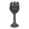 thumbnail image 4 of Wicca Mystical Witching Hour Black Cat Wine Goblet 7oz Cats Celtic Chalice Cup, 4 of 8
