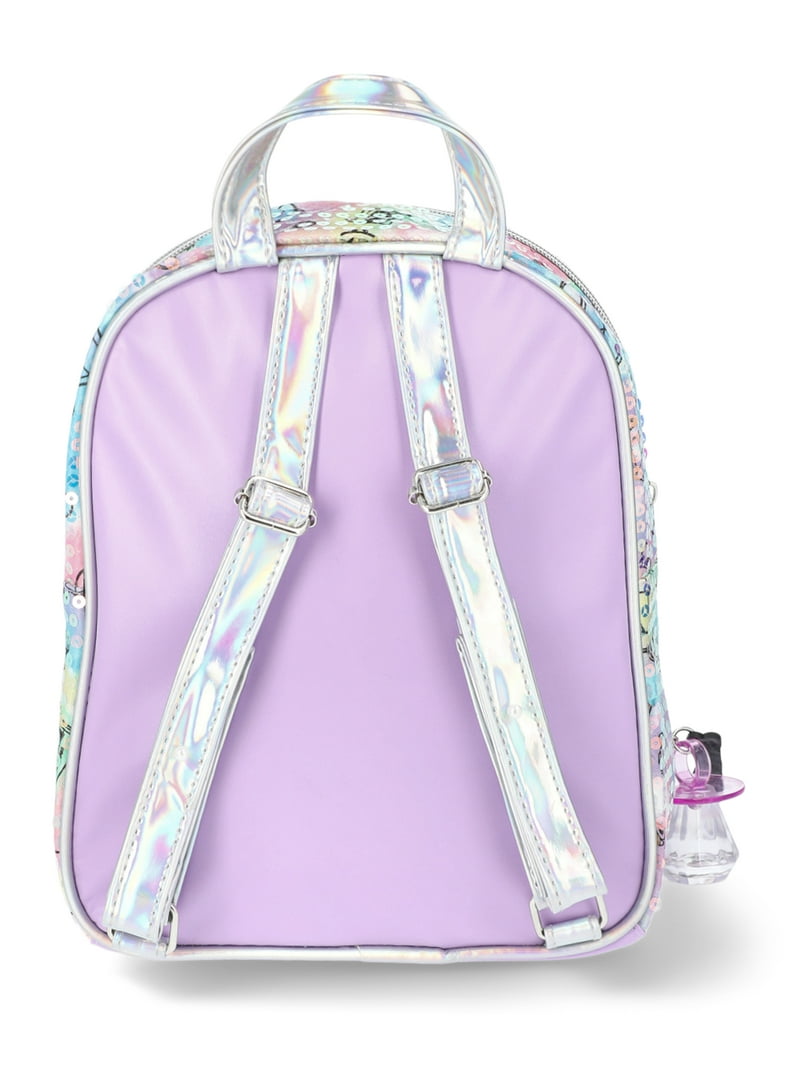 holographic mini backpack walmart Goodbag Boutique Fashion Hologram Laser Leather Shiny Backpack Daypack for Women, Silver Carefully constructed to be safe for toddlers ALAZA Holographic Glitter Hearts School