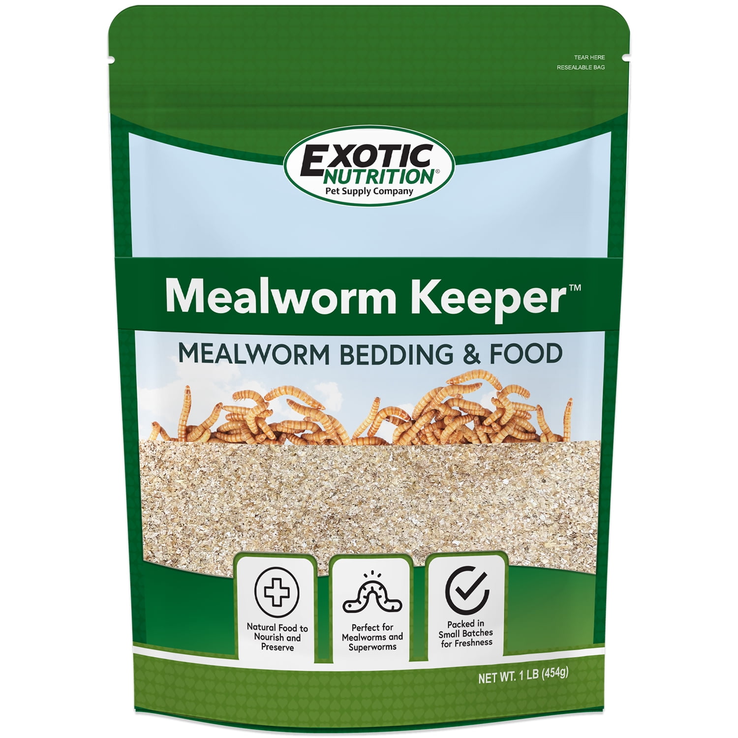 Exotic Nutrition Mealworm Keeper 1 lb