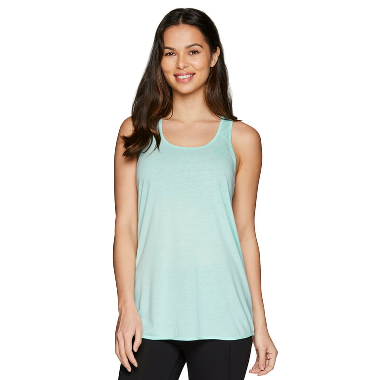 RBX Active Women's Twist Back Soft Relaxed Tank Top Tunic 