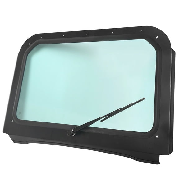 For 08-14 Polaris RZR 570, 800, XP 900 Full Glass Windshield with Wiper Black