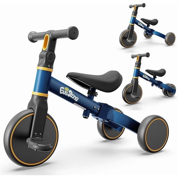 5-in-1 Balance Bike, Toddler Tricycle, Outdoor and Indoor Gift Bike for Yard, Sidewalk, Park, Birthday Present for Boys & Girls