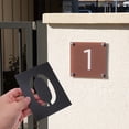 thumbnail image 2 of Address Plate Template Curb Painting Stencils Address Painting Stencils Number Stencils 0-9, 2 of 6