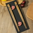 thumbnail image 3 of 2 Pairs Chinese Chopsticks Japanese Korean Sushi Solid Wood Chopsticks Wedding Gift Chop Sticks Hashi Two Pairs Chopsticks Set, 3 of 10
