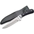 thumbnail image 4 of SZCO 9" Black Wild Deer Hunter Knife, Stainless Steel Fixed Blade with Silver Bolster and Black Handle, Traditional Hunting and Survival Tool with Sheath, 4 of 4
