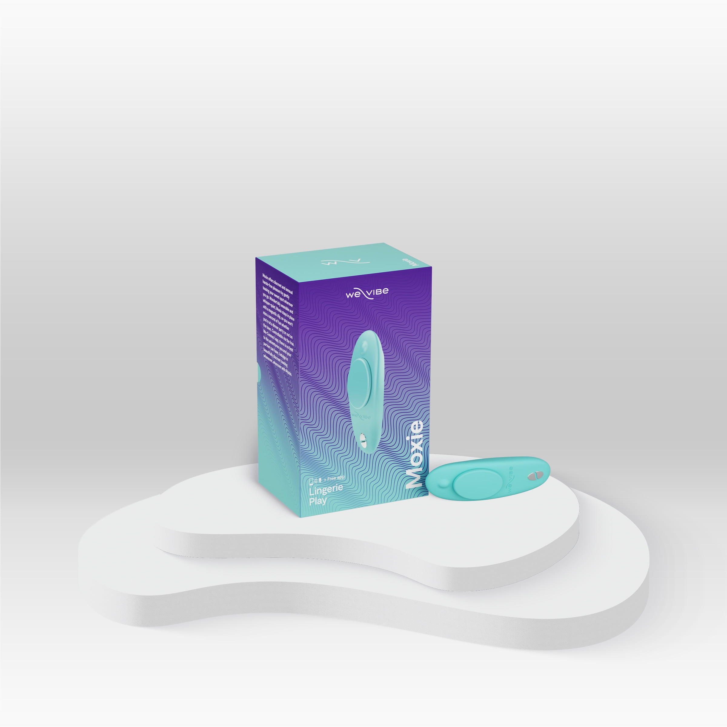 We-Vibe Moxie+ Wearable Panty Vibrator, Aqua - Walmart.com