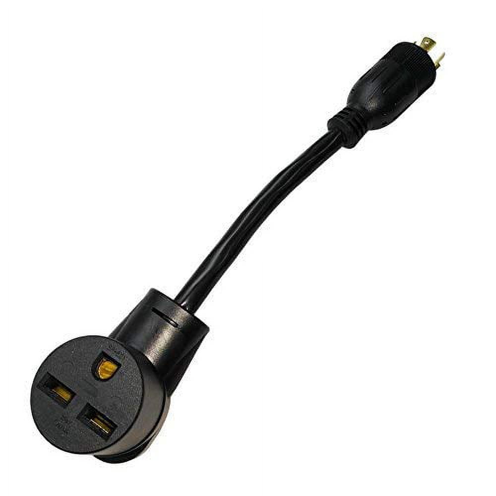 Parkworld 885071 Power Adapter cord 4-Prong Generator 20A Locking L14-20P Male Plug to 30 AMP 6-30R Female Receptacle