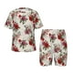 thumbnail image 1 of Balery Rose Flowers Conjunto de Pijama Infantil de Manga Corta con Estampado – Ropa de Dormir de Algodón Suave-4X-Large, 1 of 6