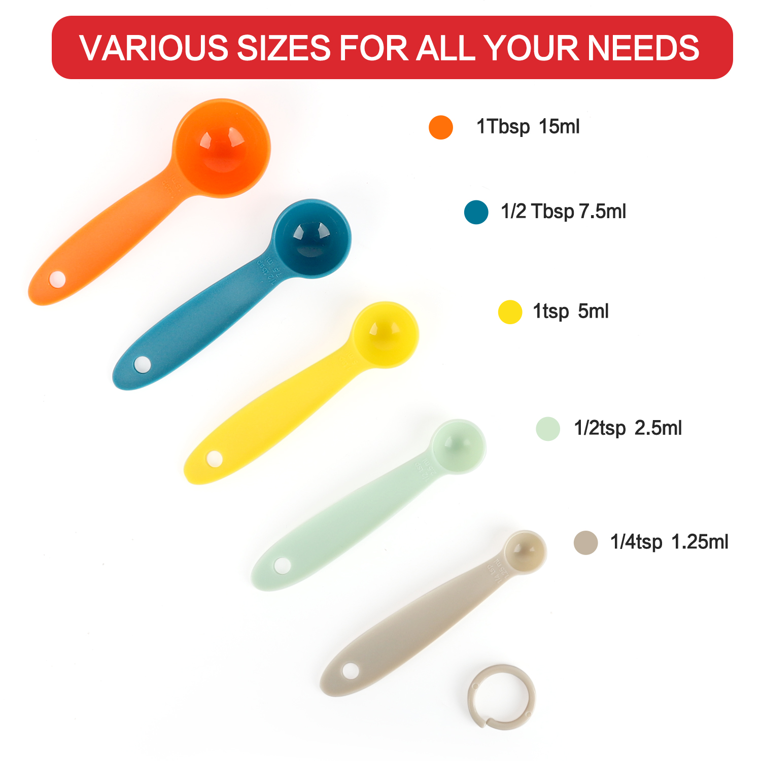 TAIMASI 9-Piece Glass Measuring Cups and Spoons Set photo 4