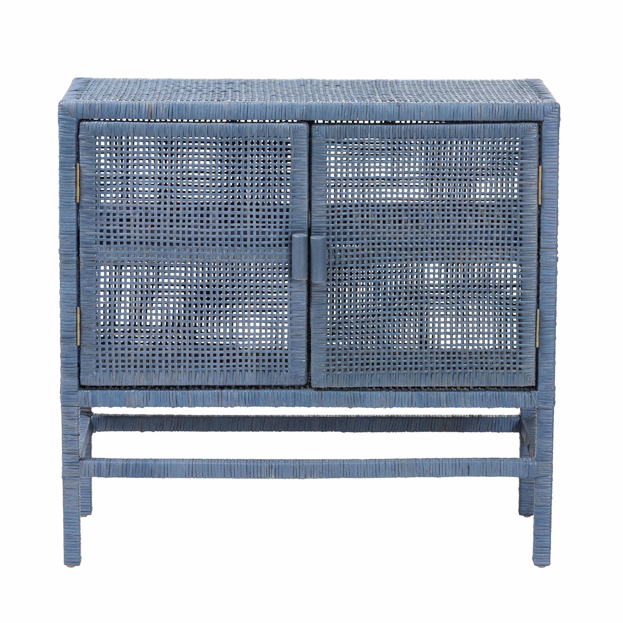bali & pari Vivan Boho Storage Cabinet, 2-Tier, Navy Blue